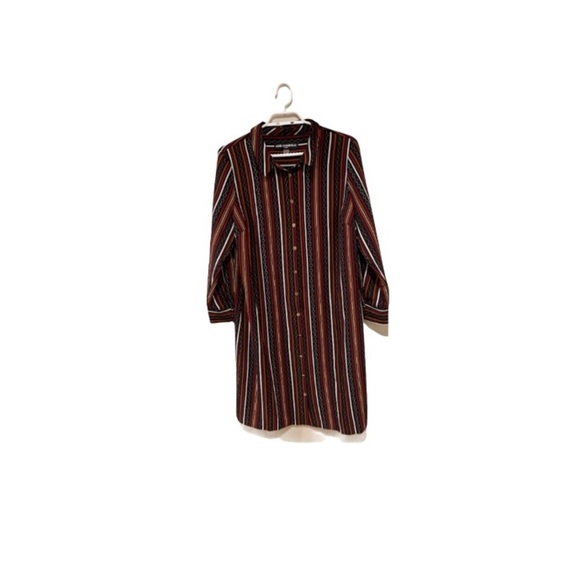 Karl Lagerfeld Striped Shirt Dress - Women’s Size 12 - Picture 1 of 8